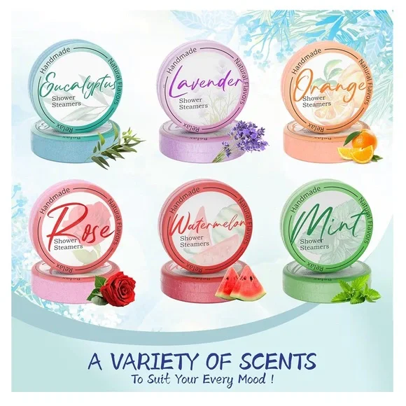 Aromatherapy Shower Steamers 8-Pack – Spa Gift Set | New in Box - Picture 2 of 8
